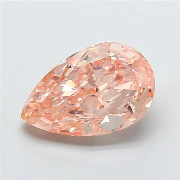 3.07ct Pear Lab Grown Diamond (Colour Fancy Light Orangey Brown, Clarity VS2, IGI Certified)