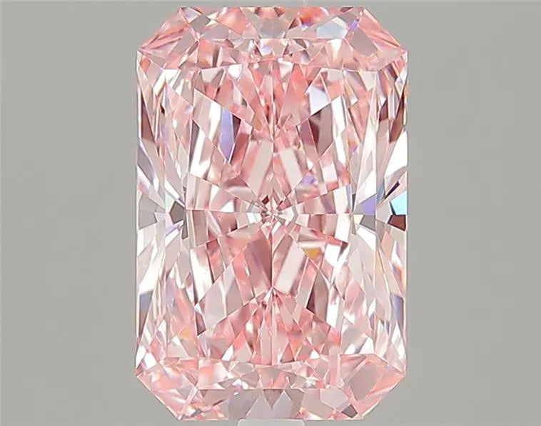 3.07ct Radiant Lab Grown Diamond (Colour Fancy Vivid Pink, Clarity VS1, Cut VG, IGI Certified)