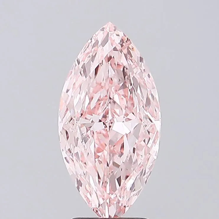 3.08ct Marquise Lab Grown Diamond (Colour Fancy Vivid Pink, Clarity VS1, IGI Certified)
