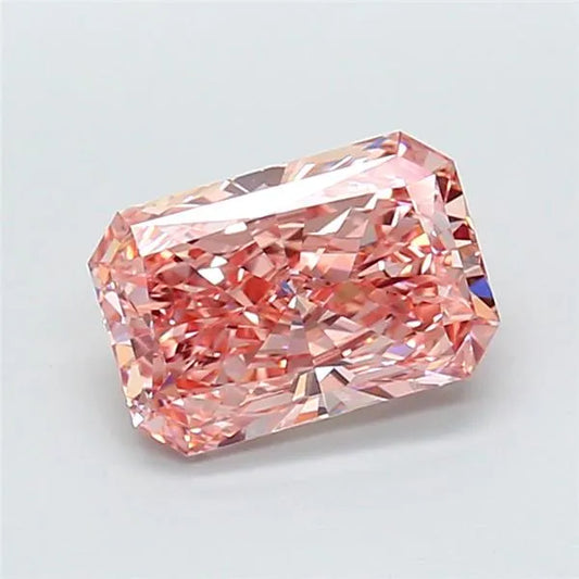 3.08ct Radiant Lab Grown Diamond (Colour Fancy Vivid Pink, Clarity VVS2, IGI Certified)