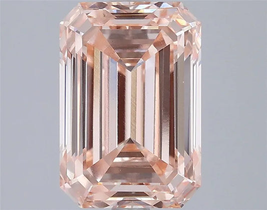 3.09ct Emerald Lab Grown Diamond (Colour Fancy Intense Pink, Clarity VVS2, IGI Certified)
