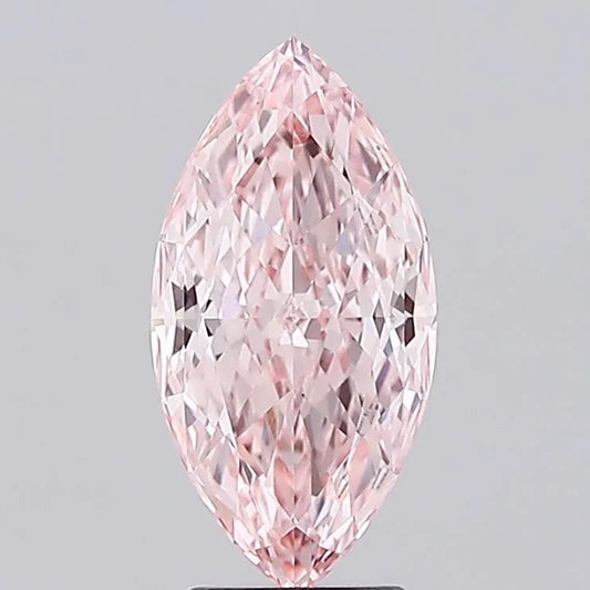 3.10ct Marquise Lab Grown Diamond (Colour Fancy Vivid Pink, Clarity VVS2, IGI Certified)