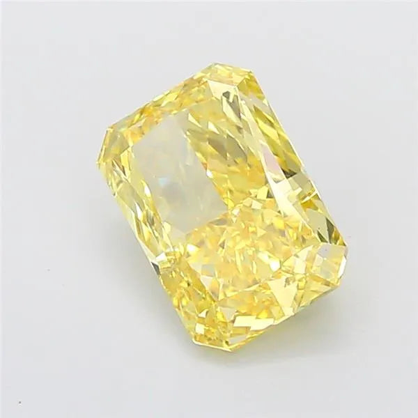 3.10ct Radiant Lab Grown Diamond (Colour Fancy Vivid Yellow, Clarity VS1, IGI Certified)