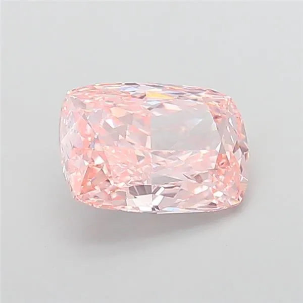 3.11ct Cushion modified Lab Grown Diamond (Colour Fancy Vivid Pink, Clarity VS1, IGI Certified)