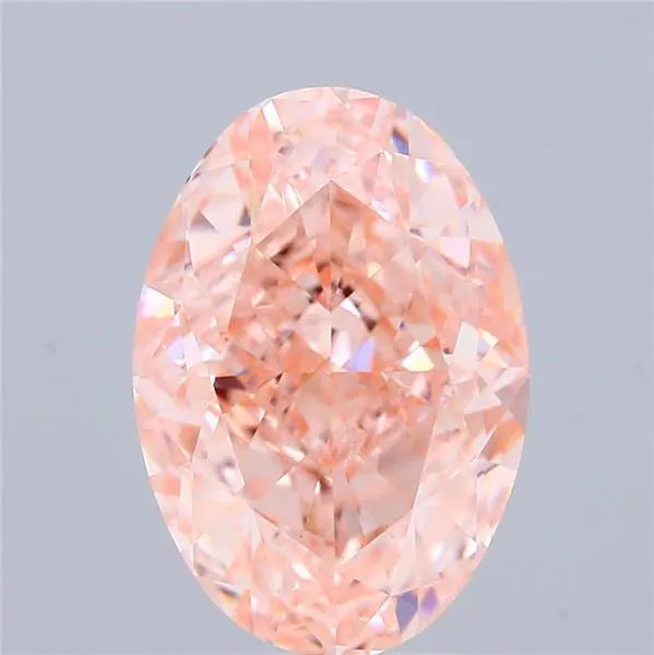 3.12ct Oval Lab Grown Diamond (Colour Fancy Intense Pink, Clarity VS1, IGI Certified)