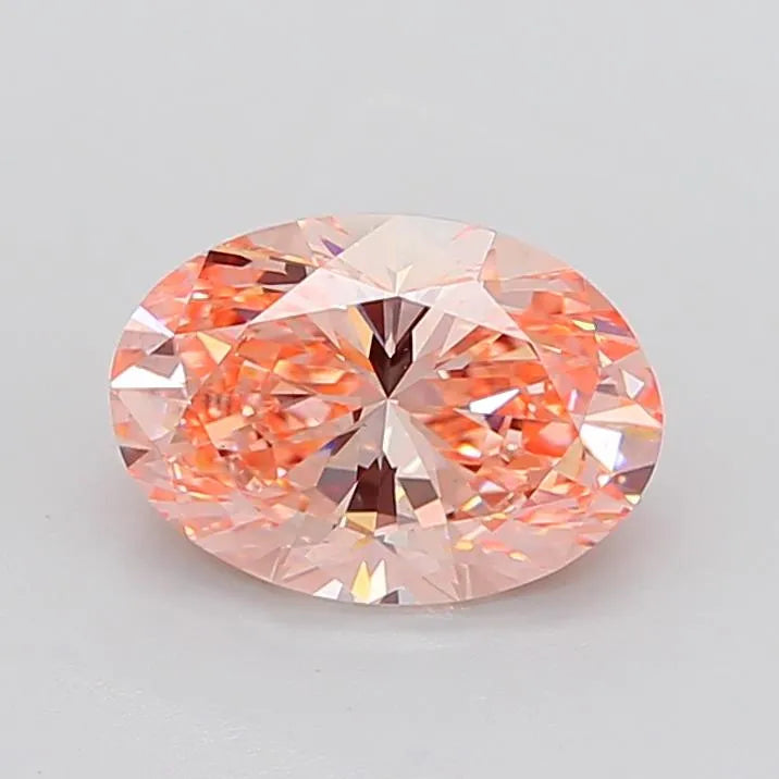 3.15ct Oval Lab Grown Diamond (Colour Fancy Intense Pink, Clarity VS2, IGI Certified)