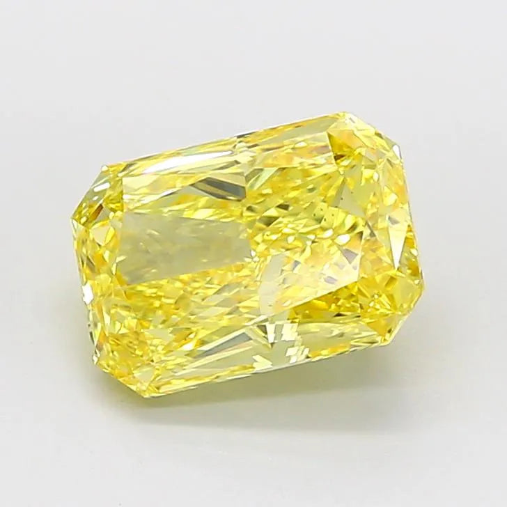 3.15ct Radiant Lab Grown Diamond (Colour Fancy Vivid Yellow, Clarity VS1, IGI Certified)