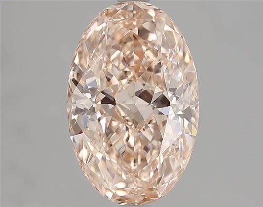 3.29ct Oval Lab Grown Diamond (Colour Fancy Vivid Pink, Clarity VVS2, IGI Certified)