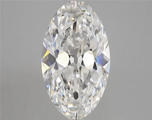 3.33ct Oval Lab Grown Diamond (Colour E, Clarity VVS2, IGI Certified)