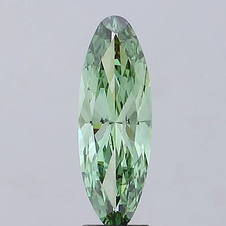 3.34ct Oval Lab Grown Diamond (Colour Fancy Vivid Green, Clarity VVS2, IGI Certified)
