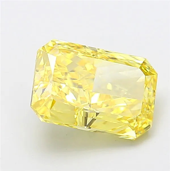 3.43ct Radiant Lab Grown Diamond (Colour Fancy Vivid Yellow, Clarity VVS2, IGI Certified)