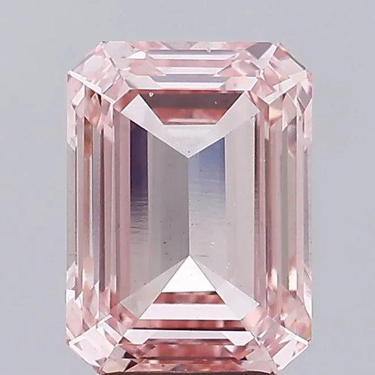 3.50ct Emerald Lab Grown Diamond (Colour Fancy Intense Pink, Clarity VS2, IGI Certified)