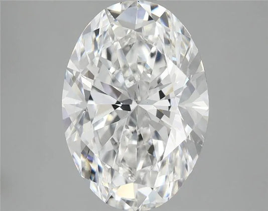 3.50ct Oval Lab Grown Diamond (Colour E, Clarity VS1, IGI Certified)