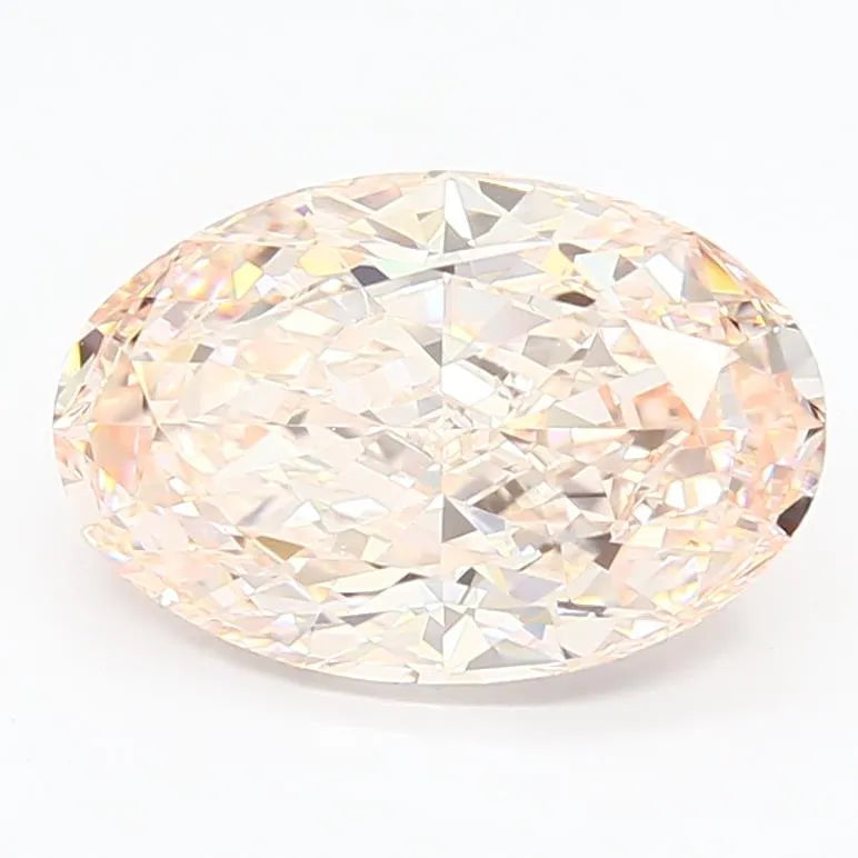 3.50ct Oval Lab Grown Diamond (Colour Fancy Intense Pink, Clarity VS1, IGI Certified)