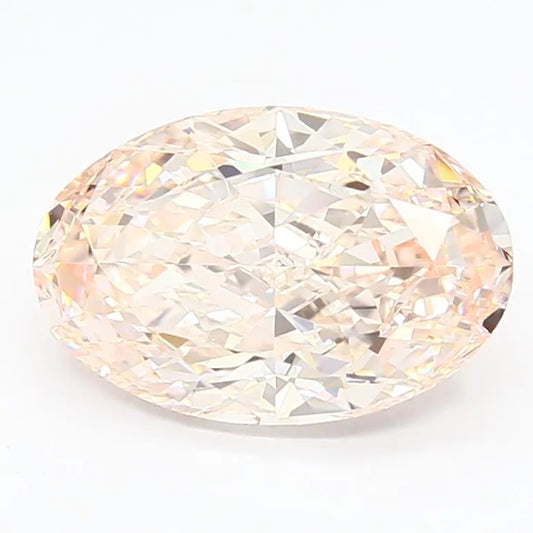 3.50ct Oval Lab Grown Diamond (Colour Fancy Intense Pink, Clarity VS1, IGI Certified)