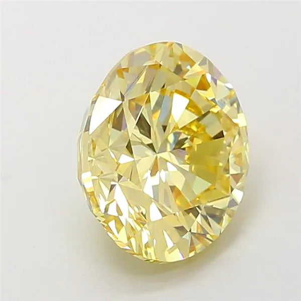 3.50ct Oval Lab Grown Diamond (Colour Fancy Yellow, Clarity VS2, IGI Certified)
