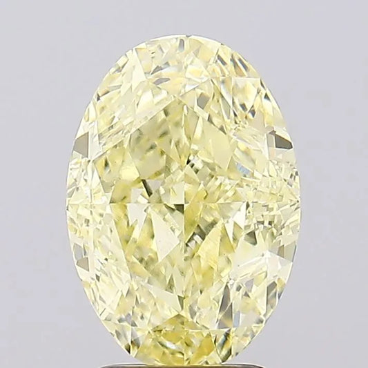 3.50ct Oval Lab Grown Diamond (Colour Fancy Yellow, Clarity VVS2, IGI Certified)