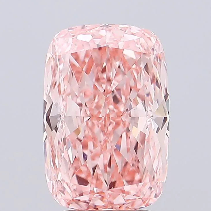 3.51ct Cushion modified Lab Grown Diamond (Colour Fancy Vivid Pink, Clarity VVS2, IGI Certified)