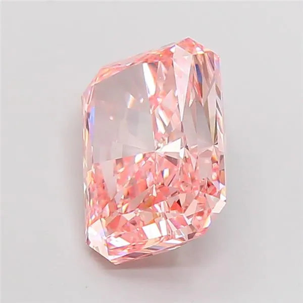 3.51ct Radiant Lab Grown Diamond (Colour Fancy Vivid Pink, Clarity VS1, IGI Certified)