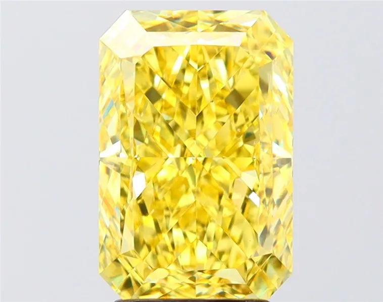 3.54ct Radiant Lab Grown Diamond (Colour Fancy Vivid Yellow, Clarity VS1, IGI Certified)