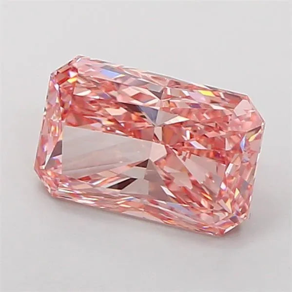 3.55ct Radiant Lab Grown Diamond (Colour Fancy Vivid Pink, Clarity VVS2, IGI Certified)