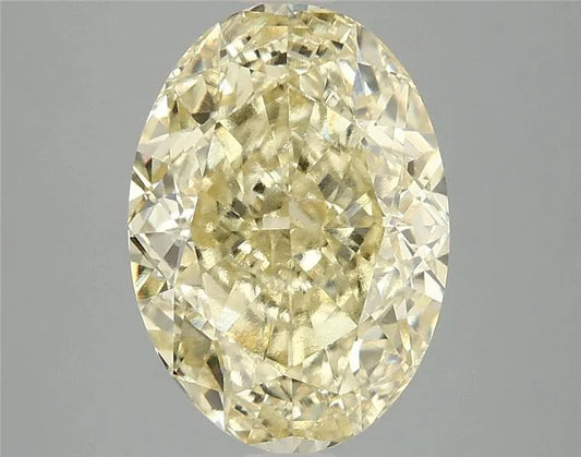 3.96ct Oval Lab Grown Diamond (Colour Fancy Intense Yellow, Clarity VS1, IGI Certified)