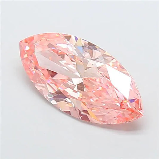4.00ct Marquise Lab Grown Diamond (Colour Fancy Vivid Pink, Clarity VVS2, IGI Certified)