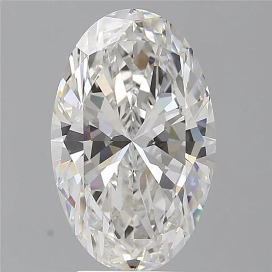 4.00ct Oval Lab Grown Diamond (Colour F, Clarity VVS2, IGI Certified)