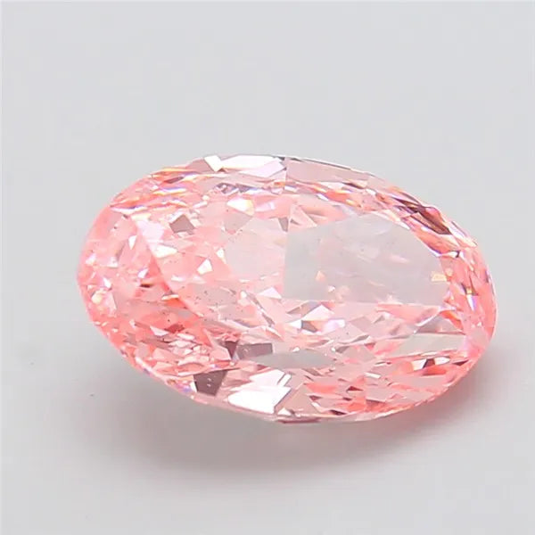 4.00ct Oval Lab Grown Diamond (Colour Fancy Vivid Pink, Clarity VS2, IGI Certified)