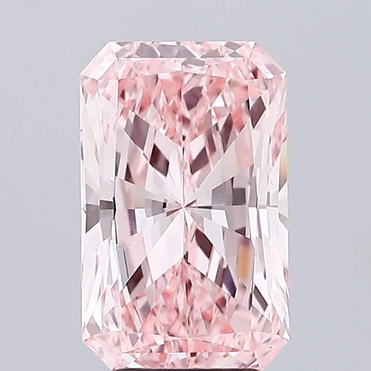 4.00ct Radiant Lab Grown Diamond (Colour Fancy Vivid Pink, Clarity VS1, IGI Certified)