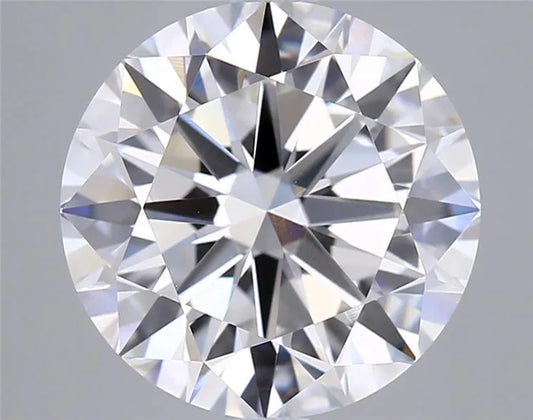 4.00ct Round Lab Grown Diamond (Colour F, Clarity VVS1, Cut EX, IGI Certified)