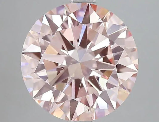 4.00ct Round Lab Grown Diamond (Colour Fancy Intense Pink, Clarity VS2, Cut EX, IGI Certified)