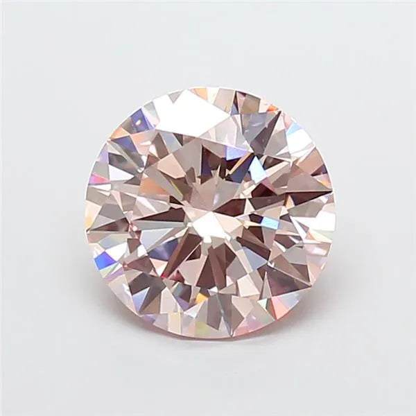 4.01ct Round Lab Grown Diamond (Colour Fancy Pink, Clarity VS1, Cut EX, IGI Certified)