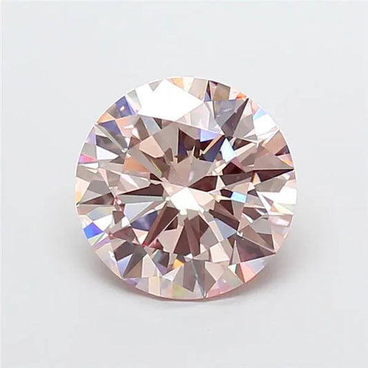 4.01ct Round Lab Grown Diamond (Colour Fancy Pink, Clarity VS1, Cut EX, IGI Certified)
