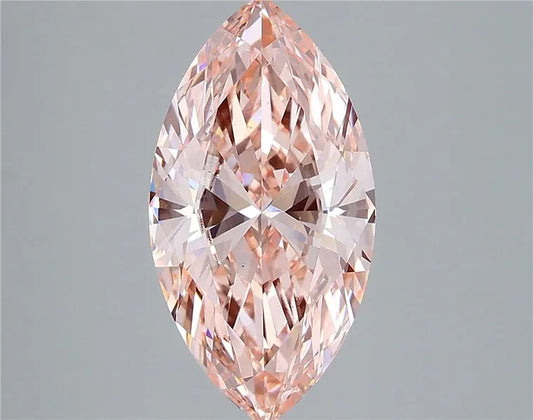 4.02ct Marquise Lab Grown Diamond (Colour Fancy Vivid Pink, Clarity VS1, IGI Certified)