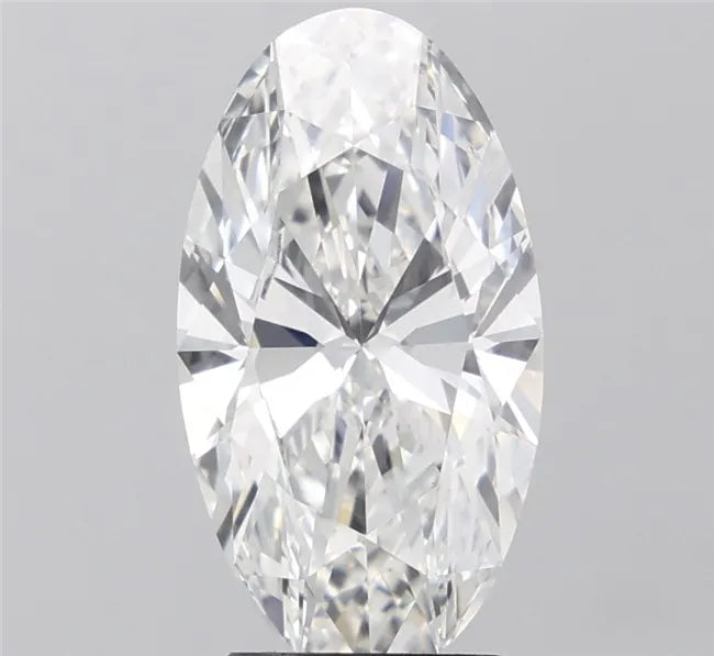 4.04ct Oval Lab Grown Diamond (Colour G, Clarity VVS2, IGI Certified)