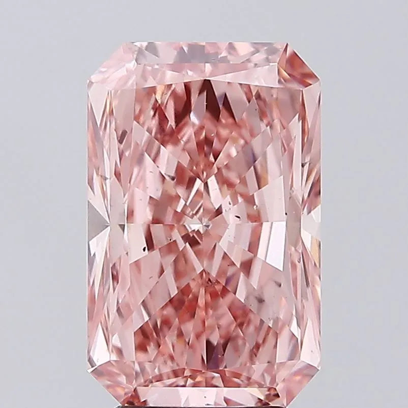 4.04ct Radiant Lab Grown Diamond (Colour Fancy Vivid Pink, Clarity VS2, IGI Certified)