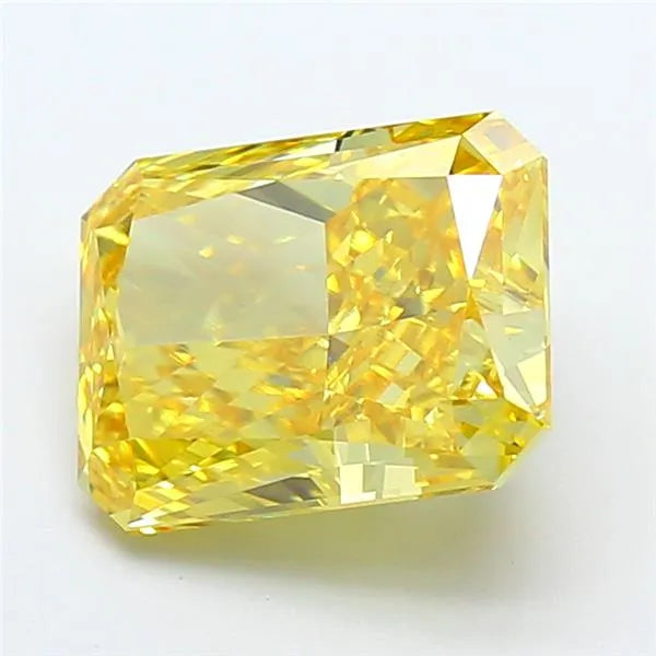 4.05ct Radiant Lab Grown Diamond (Colour Fancy Vivid Yellow, Clarity VVS2, IGI Certified)