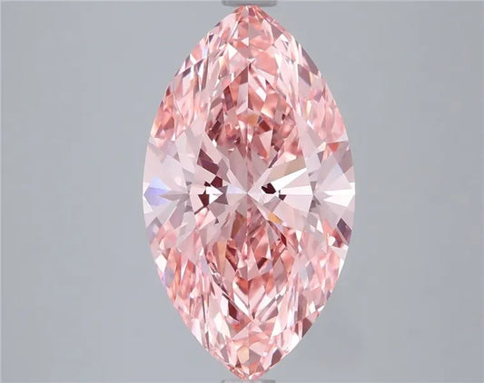 4.06ct Marquise Lab Grown Diamond (Colour Fancy Vivid Pink, Clarity VS1, IGI Certified)