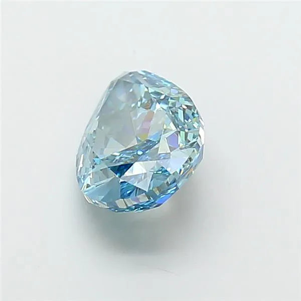 4.07ct Pear Lab Grown Diamond (Colour Fancy Vivid Greenish Blue, Clarity VS1, IGI Certified)