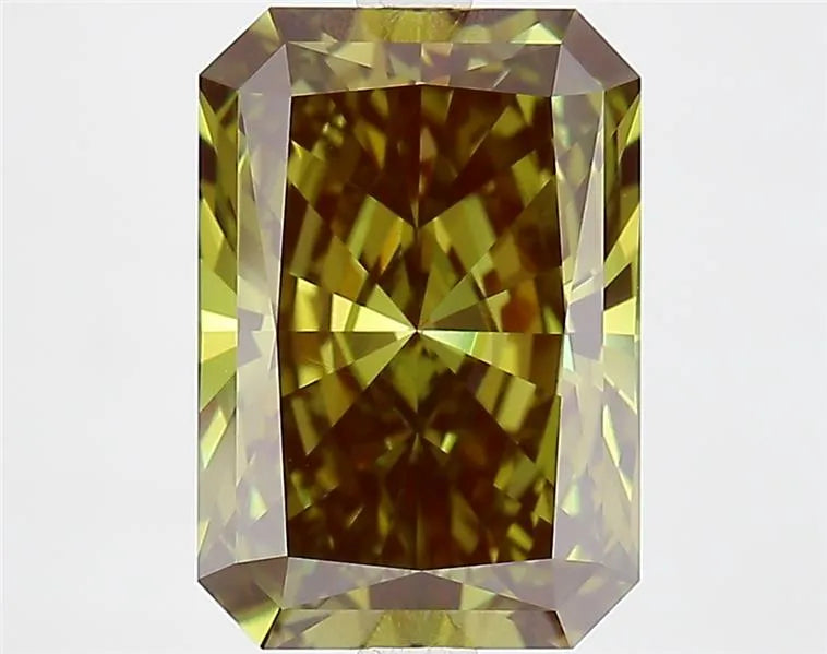 4.36ct Radiant Lab Grown Diamond (Colour Fancy Deep Green, Clarity VVS2, IGI Certified)