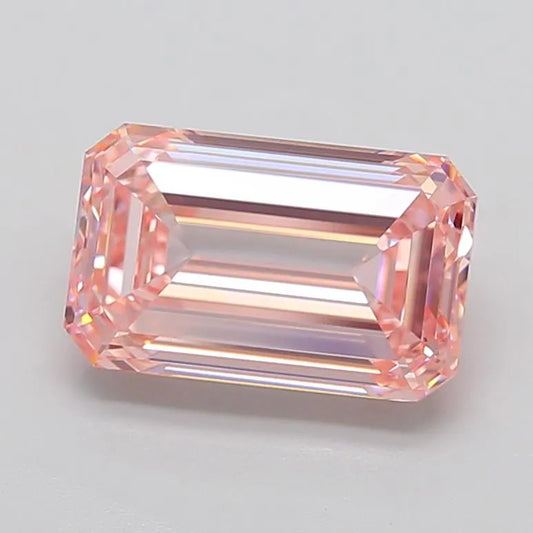4.51ct Emerald Lab Grown Diamond (Colour Fancy Intense Pink, Clarity VVS2, IGI Certified)