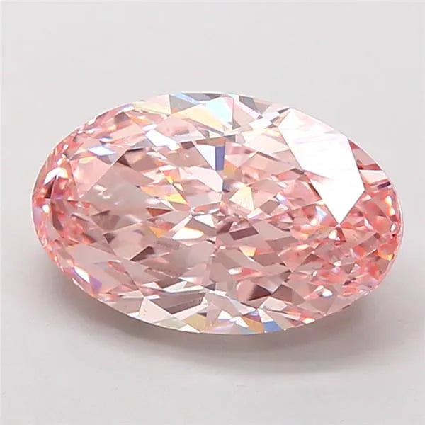4.52ct Oval Lab Grown Diamond (Colour Fancy Intense Pink, Clarity VS1, IGI Certified)