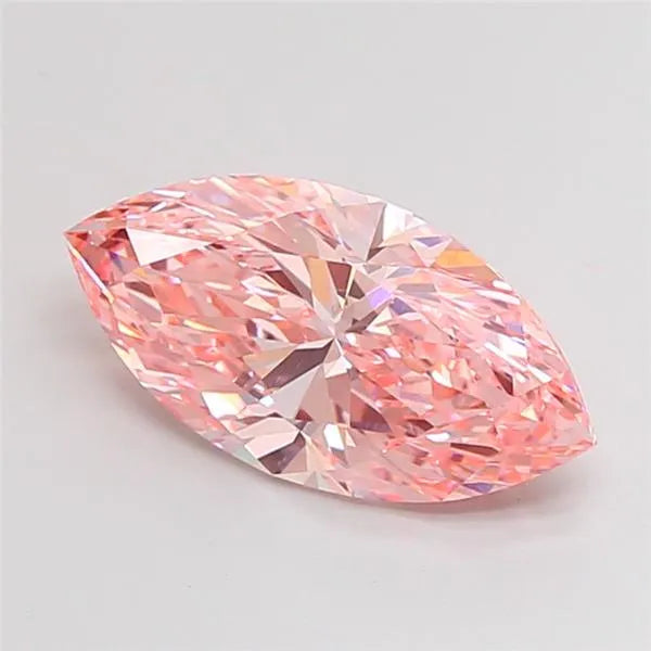 4.55ct Marquise Lab Grown Diamond (Colour Fancy Vivid Pink, Clarity VVS2, IGI Certified)
