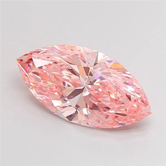 4.55ct Marquise Lab Grown Diamond (Colour Fancy Vivid Pink, Clarity VVS2, IGI Certified)