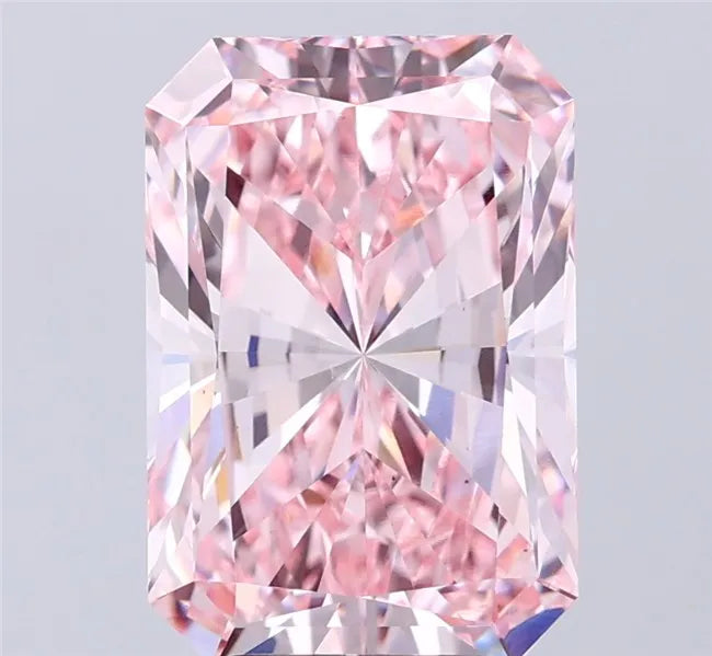 4.60ct Radiant Lab Grown Diamond (Colour Fancy Vivid Pink, Clarity VS1, IGI Certified)