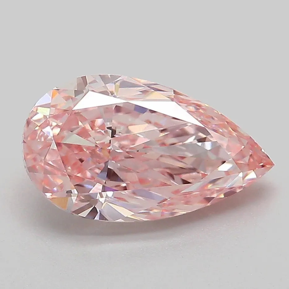 5.00ct Emerald Lab Grown Diamond (Colour Fancy Intense Pink, Clarity VS2, IGI Certified)