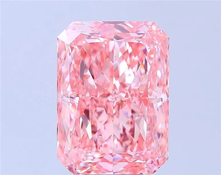 5.00ct Radiant Lab Grown Diamond (Colour Fancy Vivid Pink, Clarity VVS2, IGI Certified)