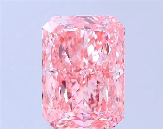 5.00ct Radiant Lab Grown Diamond (Colour Fancy Vivid Pink, Clarity VVS2, IGI Certified)