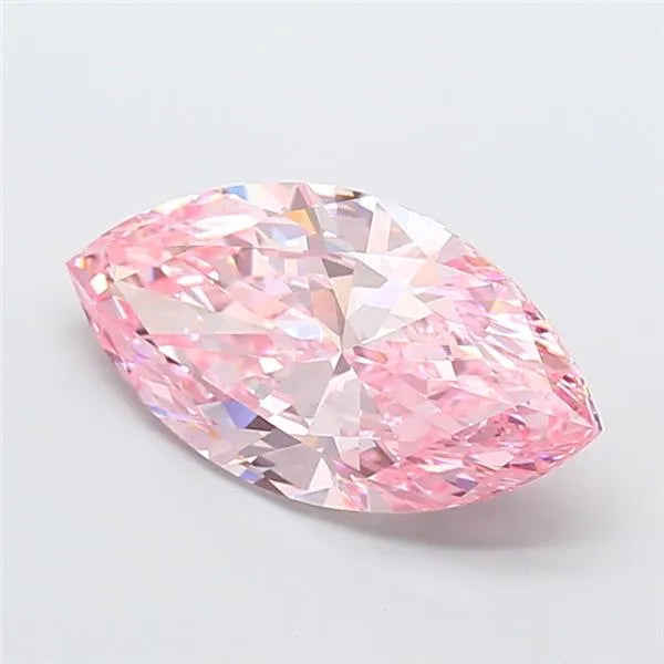 5.01ct Marquise Lab Grown Diamond (Colour Fancy Vivid Pink, Clarity VS1, IGI Certified)